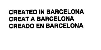 Imagen de CREATED IN BARCELONA CREAT A BARCELONA CREADO EN BARCELONA