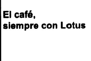 Imagen de EL CAFE, SIEMPRE CON LOTUS
