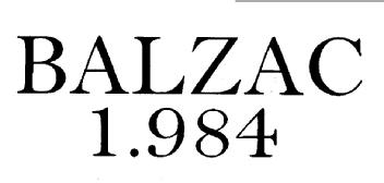 Imagen de BALZAC 1984