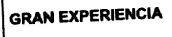Imagen de GRAN EXPERIENCIA