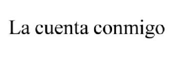 Imagen de LA CUENTA CONMIGO