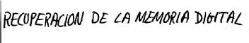 Imagen de RECUPERACION DE LA MEMORIA DIGITAL