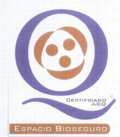 Imagen de CERTIFICADO ABQ ESPACIO BIOSEGURO