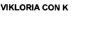 Imagen de VIKLORIA CON K