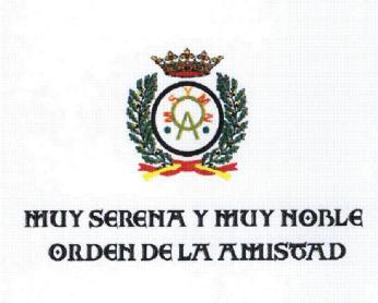 Imagen de MSYMNOA MUY SERENA Y MUY NOBLE ORDEN DE LA AMISTAD