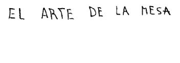 Imagen de EL ARTE DE LA MESA