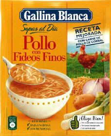 Imagen de GALLINA BLANCA SOPAS AL DIA POLLO CON FIDEOS FINOS
