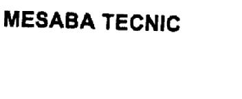 Imagen de MESABA TECNIC