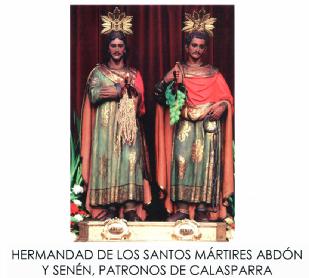 Imagen de HERMANDAD DE LOS SANTOS MARTIRES ABDON Y SENEN, PATRONOS DE CALASPARRA