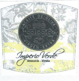 Imagen de ACEITE DE OLIVA ECOLOGICO VIRGEN EXTRA IMPERIO VERDE ANDALUCIA ESPAÑA