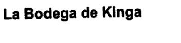 Imagen de LA BODEGA DE KINGA