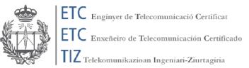 Imagen de ETC ENGINYER DE TELECOMUNICACIO CERTIFICAT ETC ENXEÑEIRO DE TELECOMUNICACION CERTIFICADO TIZ TELEKOMUNIKAZIOAN INGENIARI-ZIURTAGIRIA