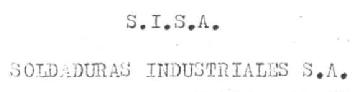 Imagen de S.I.S.A. SOLDADURAS INDUSTRIALES S.A