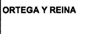 Imagen de ORTEGA Y REINA