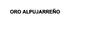 Imagen de ORO ALPUJARREÑO