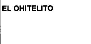 Imagen de EL OH!TELITO