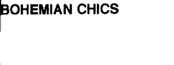 Imagen de BOHEMIAN CHICS