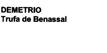 Imagen de DEMETRIO TRUFA DE BENASSAL