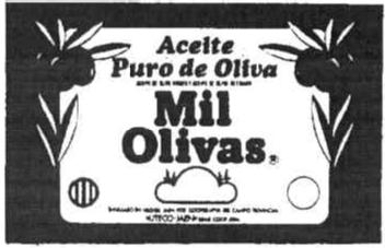 Imagen de ACEITE PURO DE OLIVA ACEITE DE OLIVA VIRGEN Y ACEITE DE OLIVA REFINADO MIL OLIVAS ENVASADO EN VILCHES-JAEN POR: COOPERATIVA DEL CAMPO PROVINCIAL 