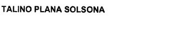 Imagen de TALINO PLANA SOLSONA