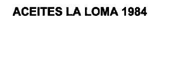 Imagen de ACEITES LA LOMA 1984