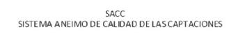 Imagen de SACC SISTEMA ANEIMO DE CALIDAD DE LAS CAPTACIONES