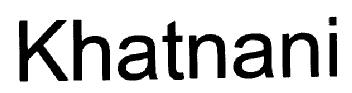 Imagen de KHATNANI