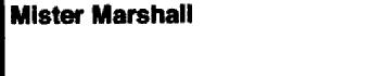 Imagen de MISTER MARSHALL