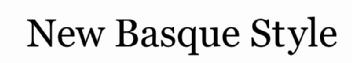 Imagen de NEW BASQUE STYLE