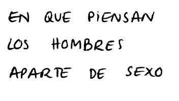 Imagen de EN QUE PIENSAN LOS HOMBRES APARTE DE SEXO