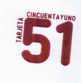 Imagen de TARJETA CINCUENTAYUNO 51