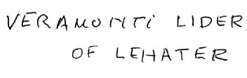 Imagen de VERAMONTI LIDER OF LEHATER
