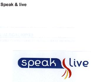 Imagen de SPEAK & LIVE