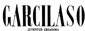 Imagen de GARCILASO JUVENTUD CREADORA