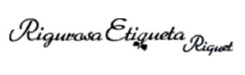 Imagen de RIGUROSA ETIQUETA RIQUET