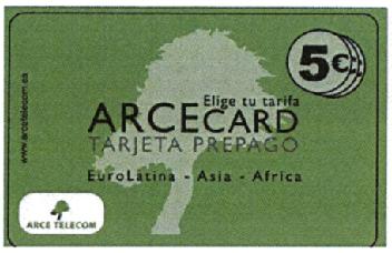 Imagen de ARCECARD TARJETA PREPAGO