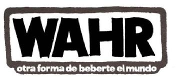 Imagen de WAHR OTRA FORMA DE BEBERTE EL MUNDO