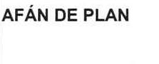 Imagen de AFAN DE PLAN