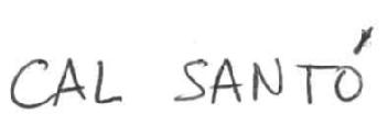 Imagen de CAL SANTO