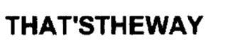 Imagen de THAT'STHEWAY