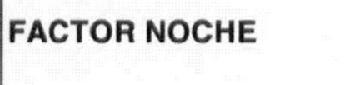 Imagen de FACTOR NOCHE