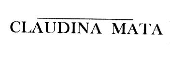 Imagen de CLAUDINA MATA