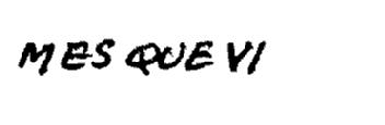 Imagen de MES QUE VI