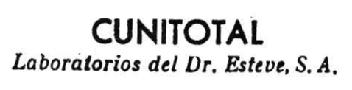 Imagen de CUNITOTAL LABORATORIOS DEL DR. ESTEVE, S.A