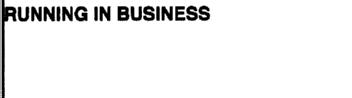 Imagen de RUNNING IN BUSINESS
