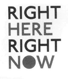 Imagen de RIGHT HERE RIGHT NOW