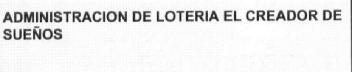 Imagen de ADMINISTRACION DE LOTERIA EL CREADOR DE SUEÑOS