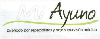 Imagen de MI AYUNO DISEÑADO POR ESPECIALISTAS Y BAJO SUPERVISION MEDICA