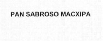 Imagen de PAN SABROSO MACXIPA