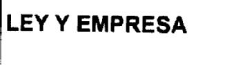 Imagen de LEY Y EMPRESA